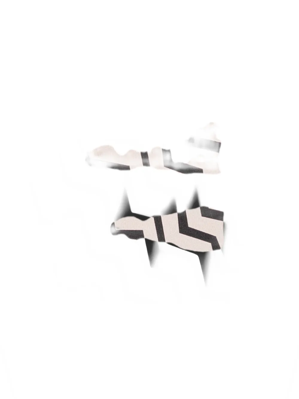 Missoni Triangel sjaal met zigzag-print Zwart