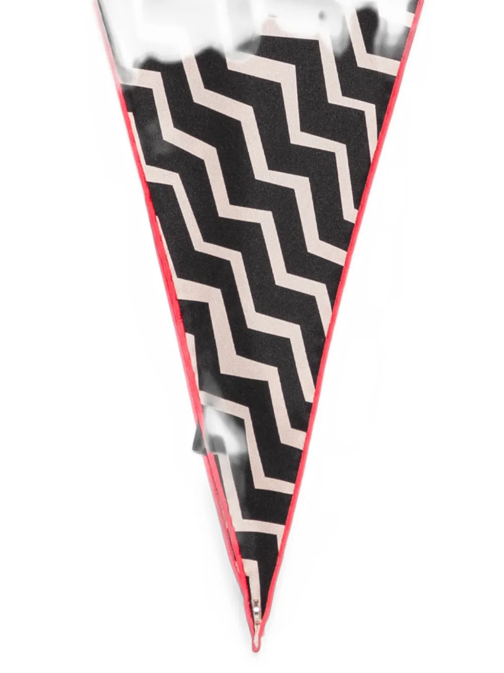 Missoni Triangel sjaal met zigzag-print Zwart