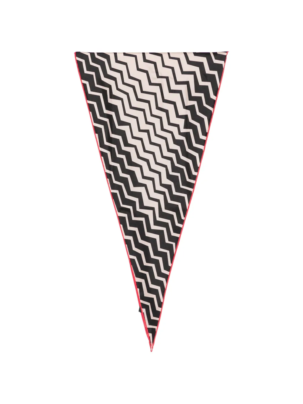 Missoni zigzag-print triangle scarf - Nero