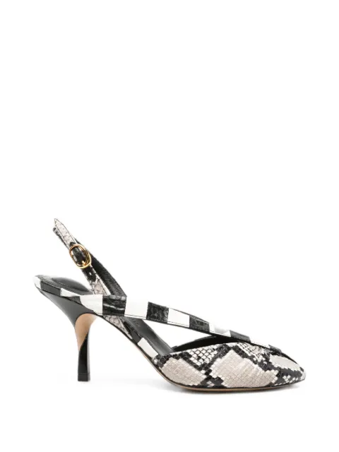 Jacquemus snake-effect striped sandals