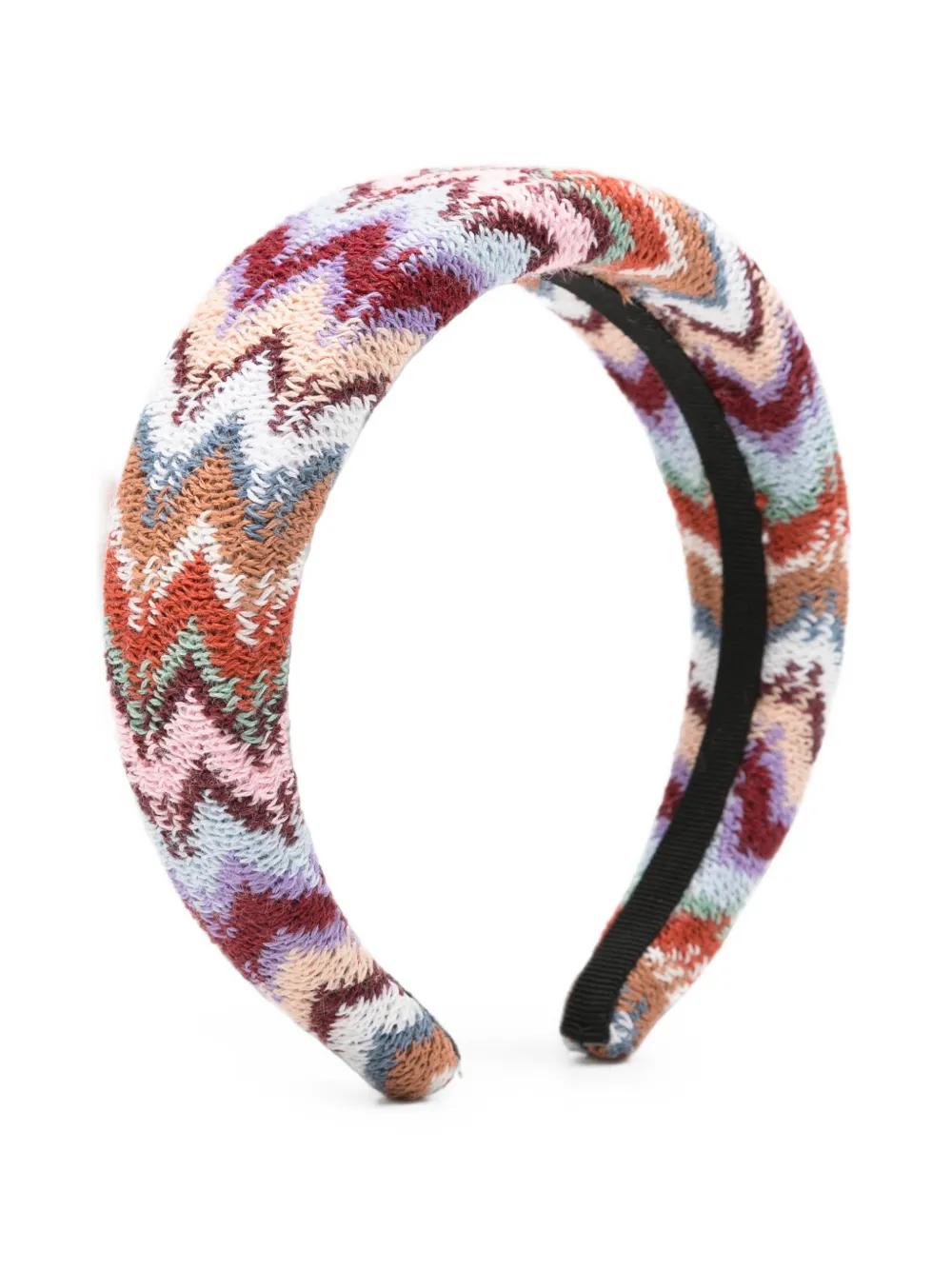 Missoni zigzag knit headband - Nude