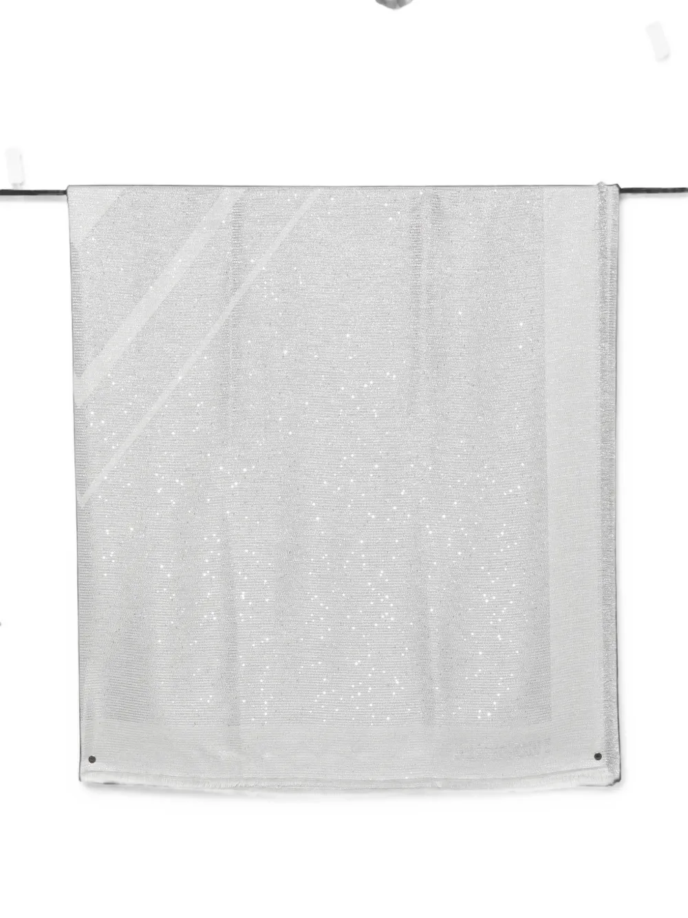 Missoni sequin-embellished frayed scarf - Silber