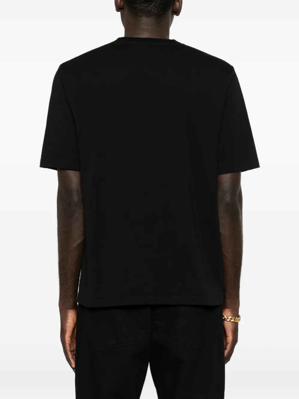 Gucci Katoenen T-shirt met geborduurd logo Zwart