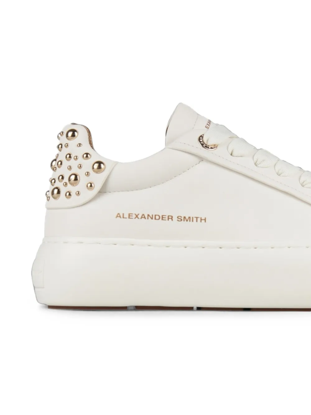 Alexander Smith Soho sneakers met studs Wit