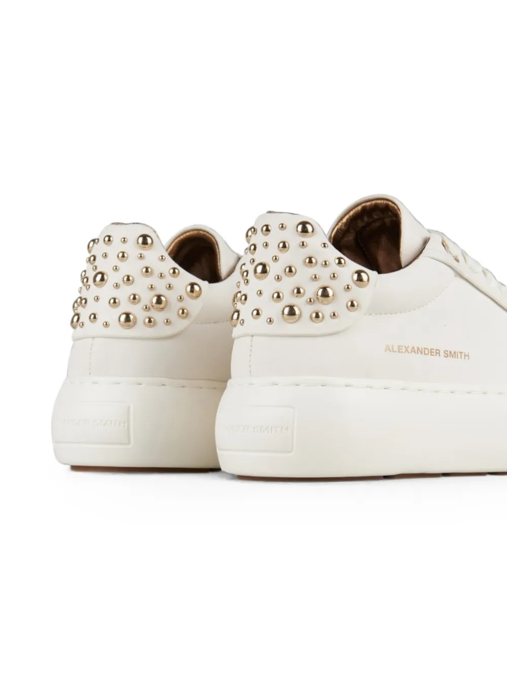 Alexander Smith Soho sneakers met studs Wit