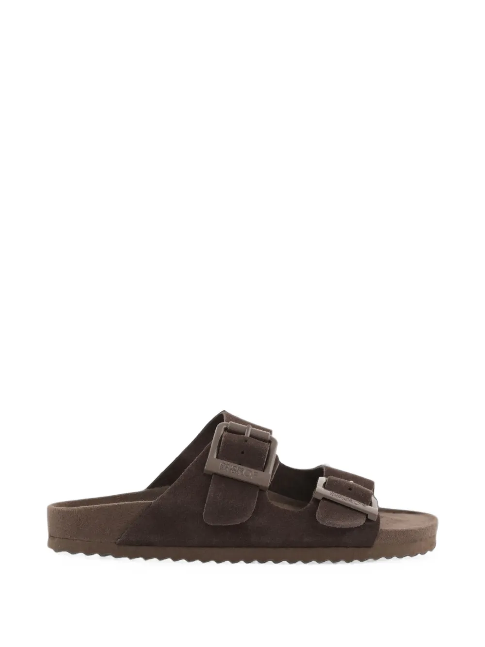 Colors Of California Slofi platte sandalen met gespsluiting Bruin
