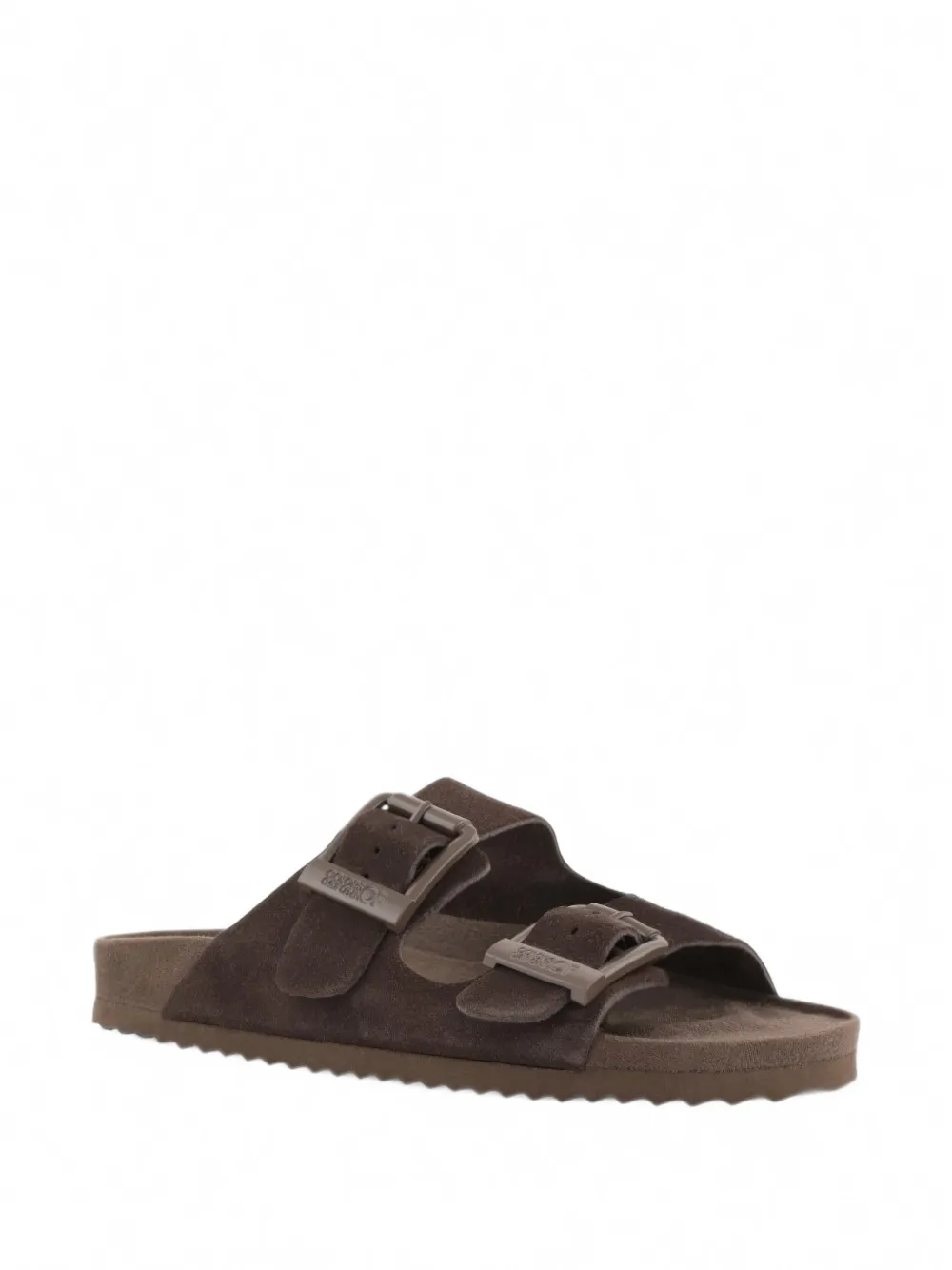 Colors Of California Slofi platte sandalen met gespsluiting Bruin