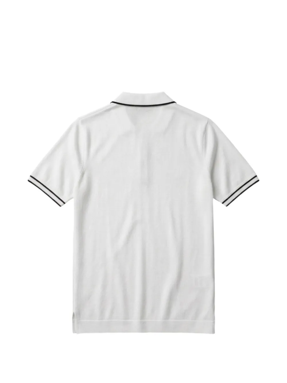 Kiton Poloshirt met contrasterende afwerking en rits Wit