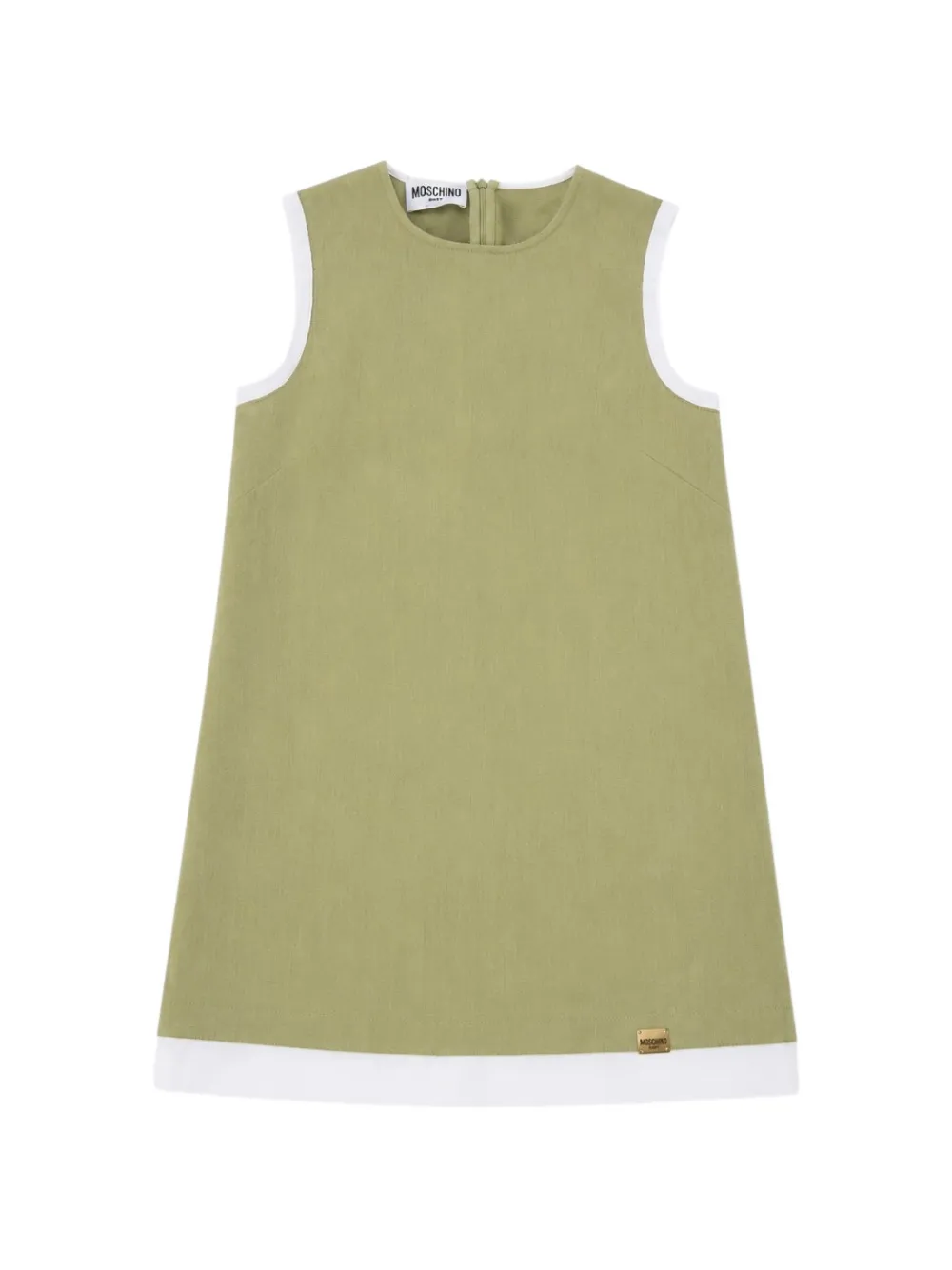 MOSCHINO JEANS contrast-trim sleeveless dress