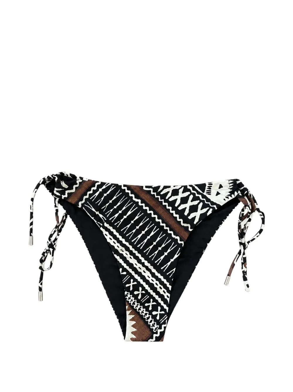 Miss Bikini slip bikini con nodi laterali - Nero