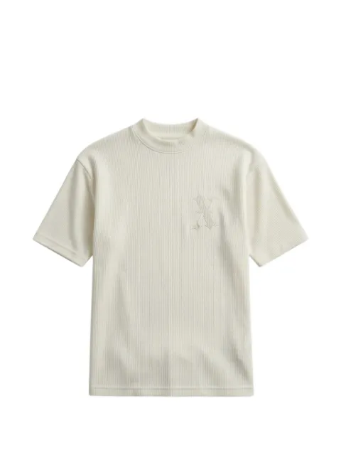 John Richmond logo-embroidered ribbed T-shirt