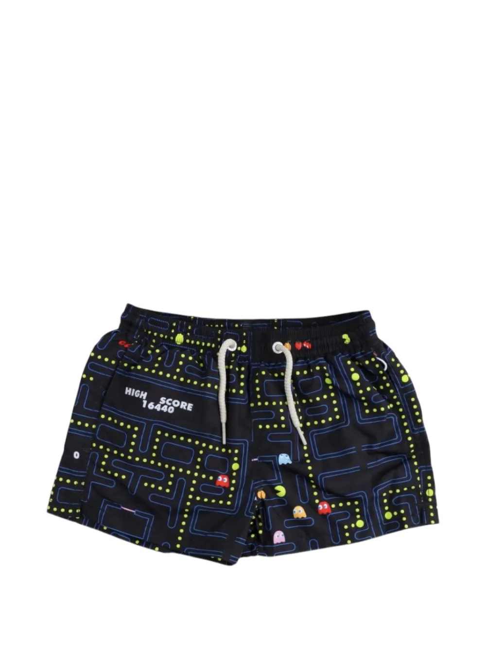 MC2 Saint Barth Kids Zwembroek met Pac print Zwart