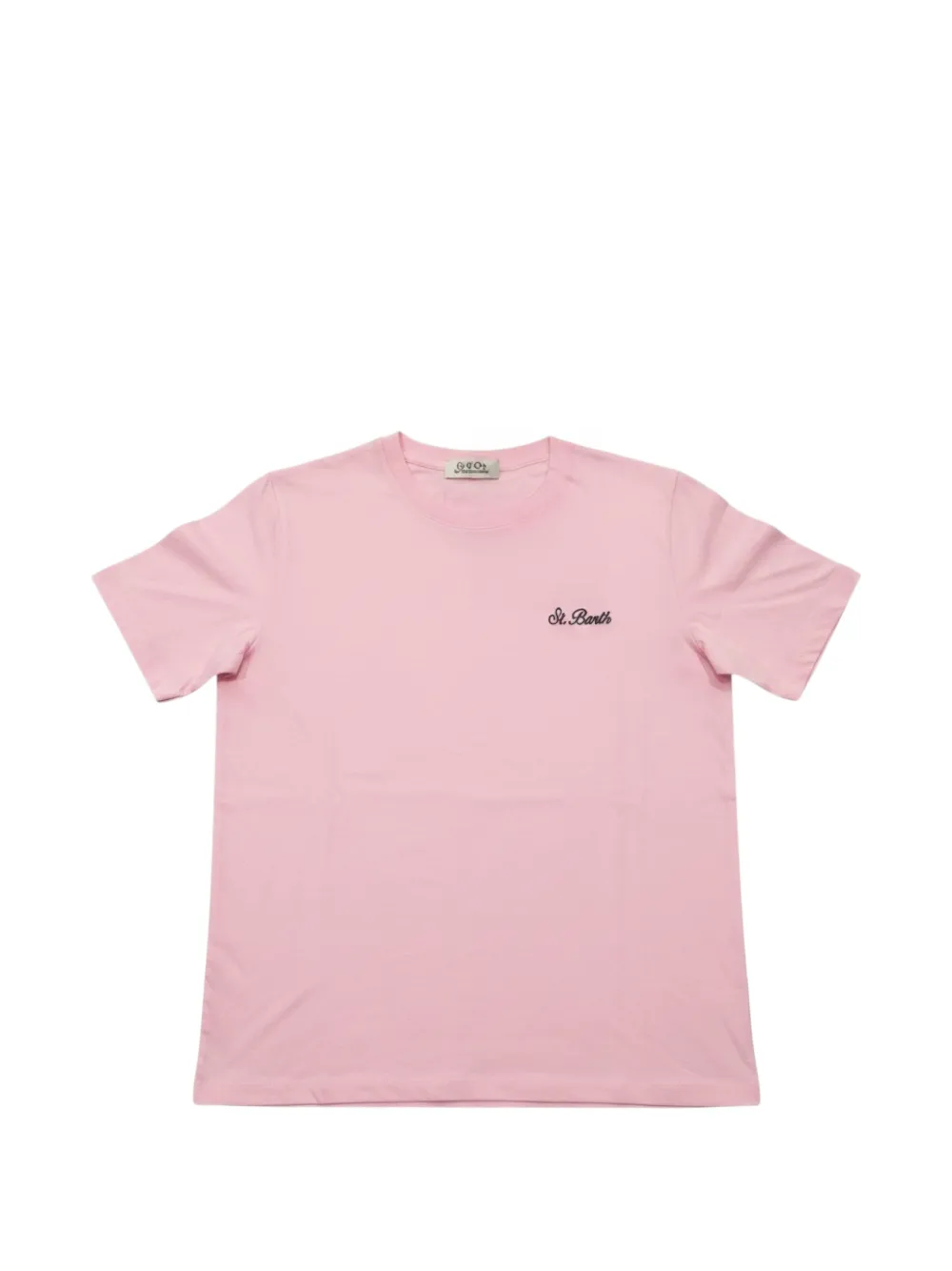 MC2 Saint Barth Kids Dover Jr. T-shirt met geborduurd logo Roze