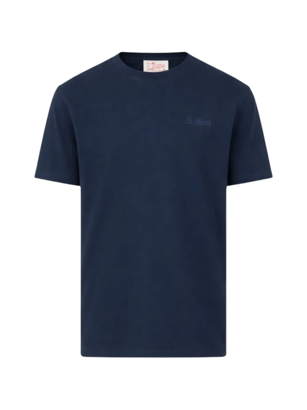 MC2 Saint Barth Kids T-shirt met geborduurd logo Blauw