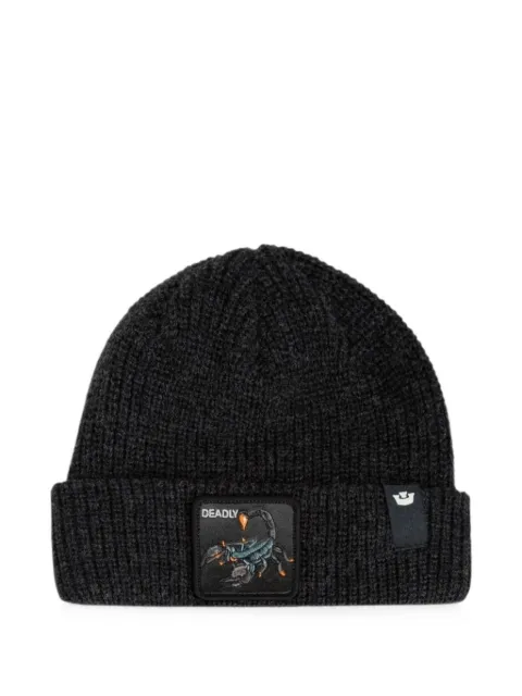 GOORIN BROS gorro tejido de canalé con parche Scorpion