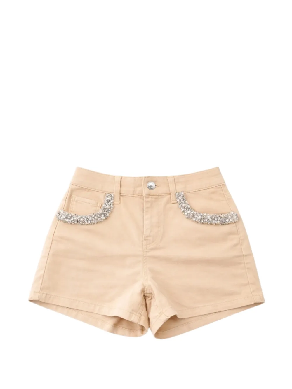 LIU JO shorts with bejewelled appliqués - Toni neutri