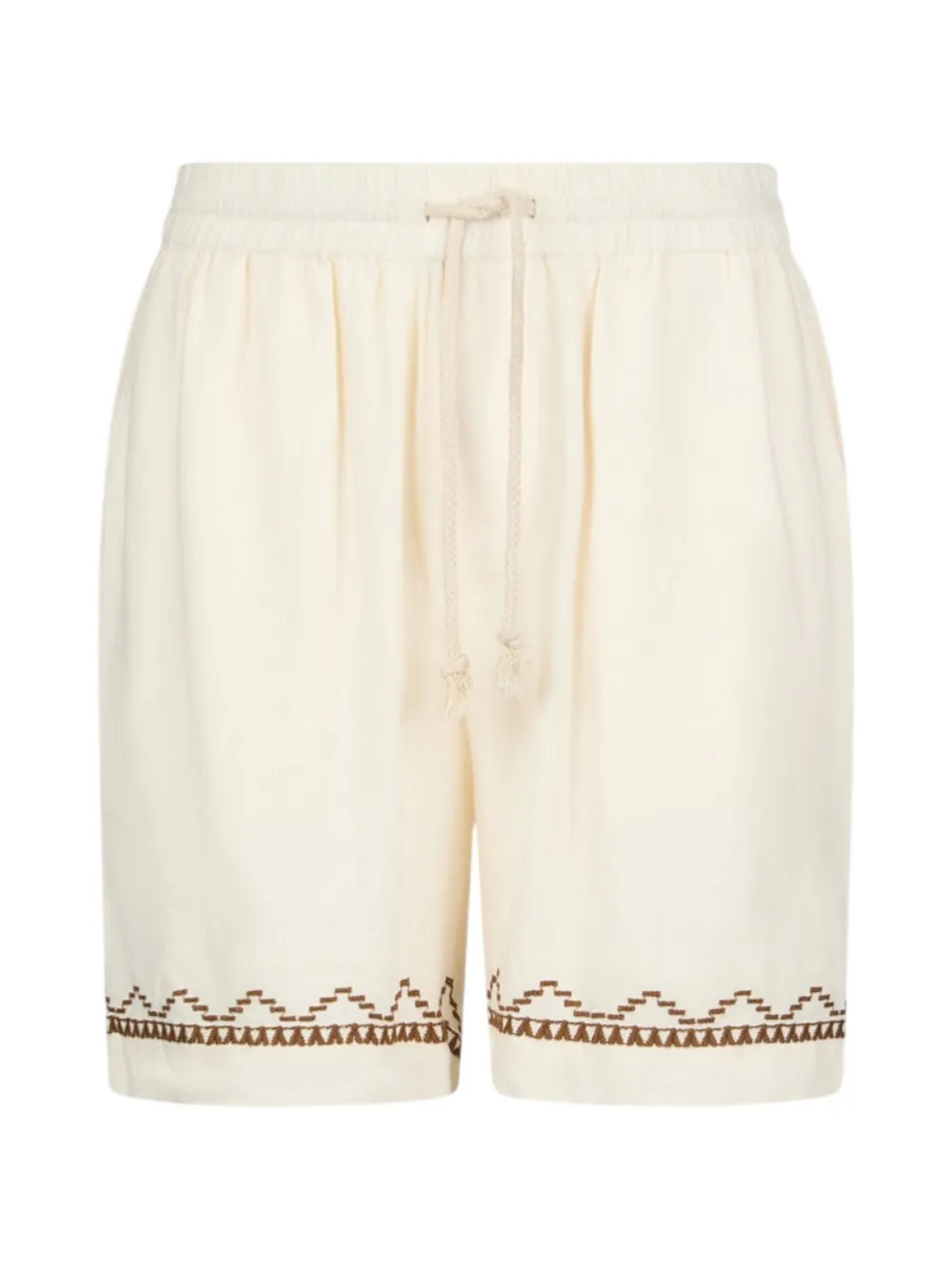 LIU JO Shorts in lino con ricamo - Toni neutri