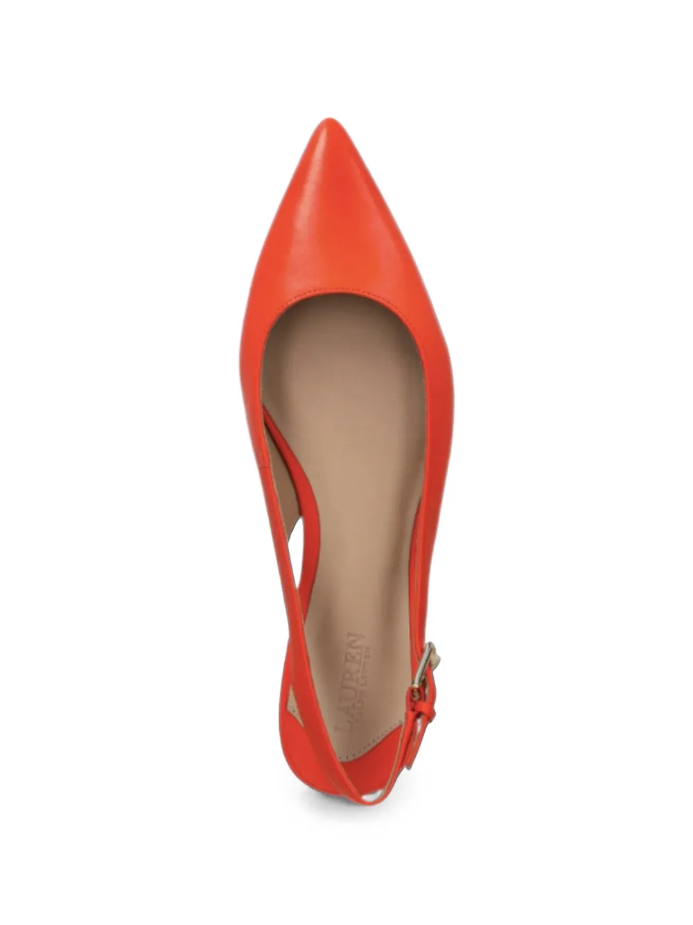 Lauren Ralph Lauren Londyn slingback ballerina's Oranje