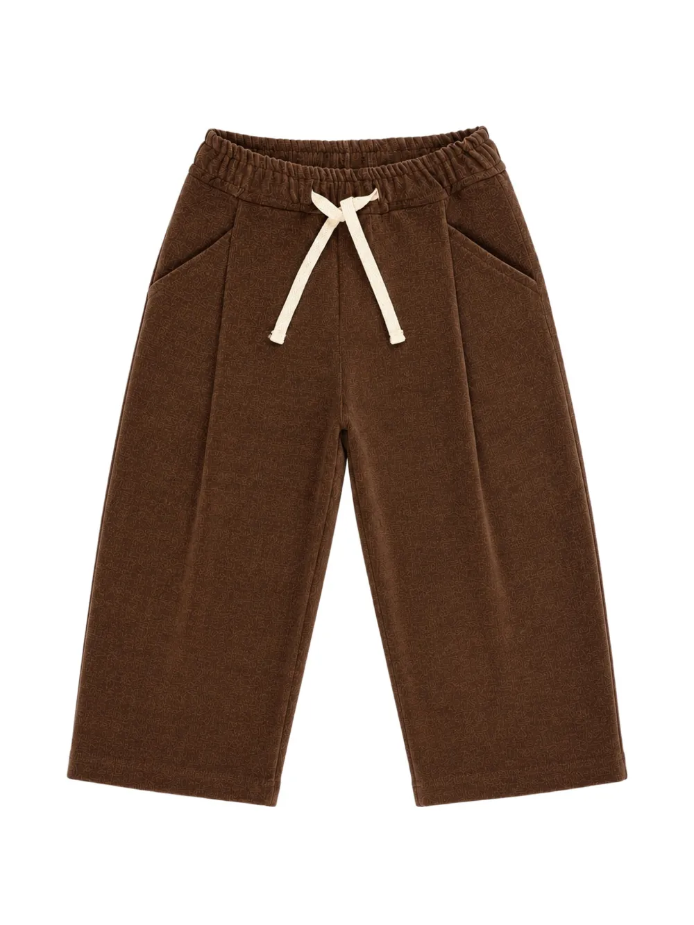 Miss Grant Kids drawstring track pants - Marrone