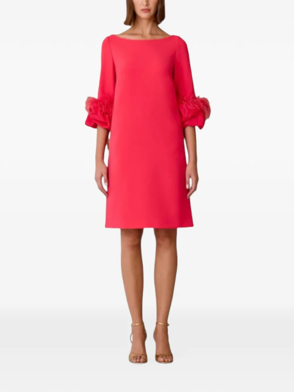 Charo Ruiz Ibiza feather-trim mini dress