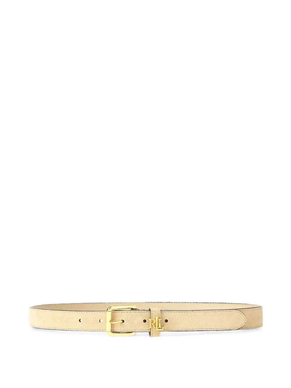 Lauren Ralph Lauren Cintura in pelle con placca logo - Toni neutri