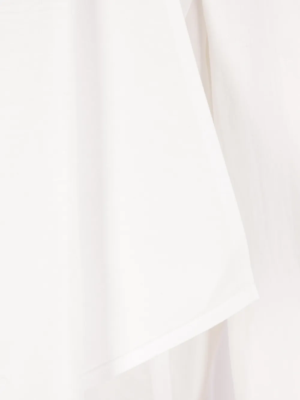 Yohji Yamamoto Popeline jack met sjaalrevers Wit