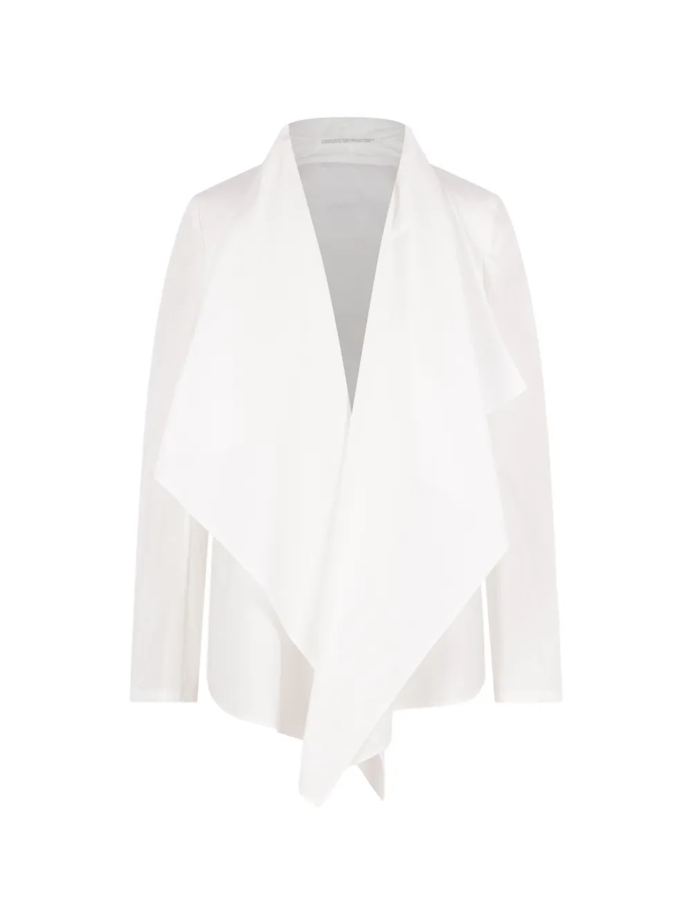 Yohji Yamamoto shawl-lapel poplin jacket - Bianco
