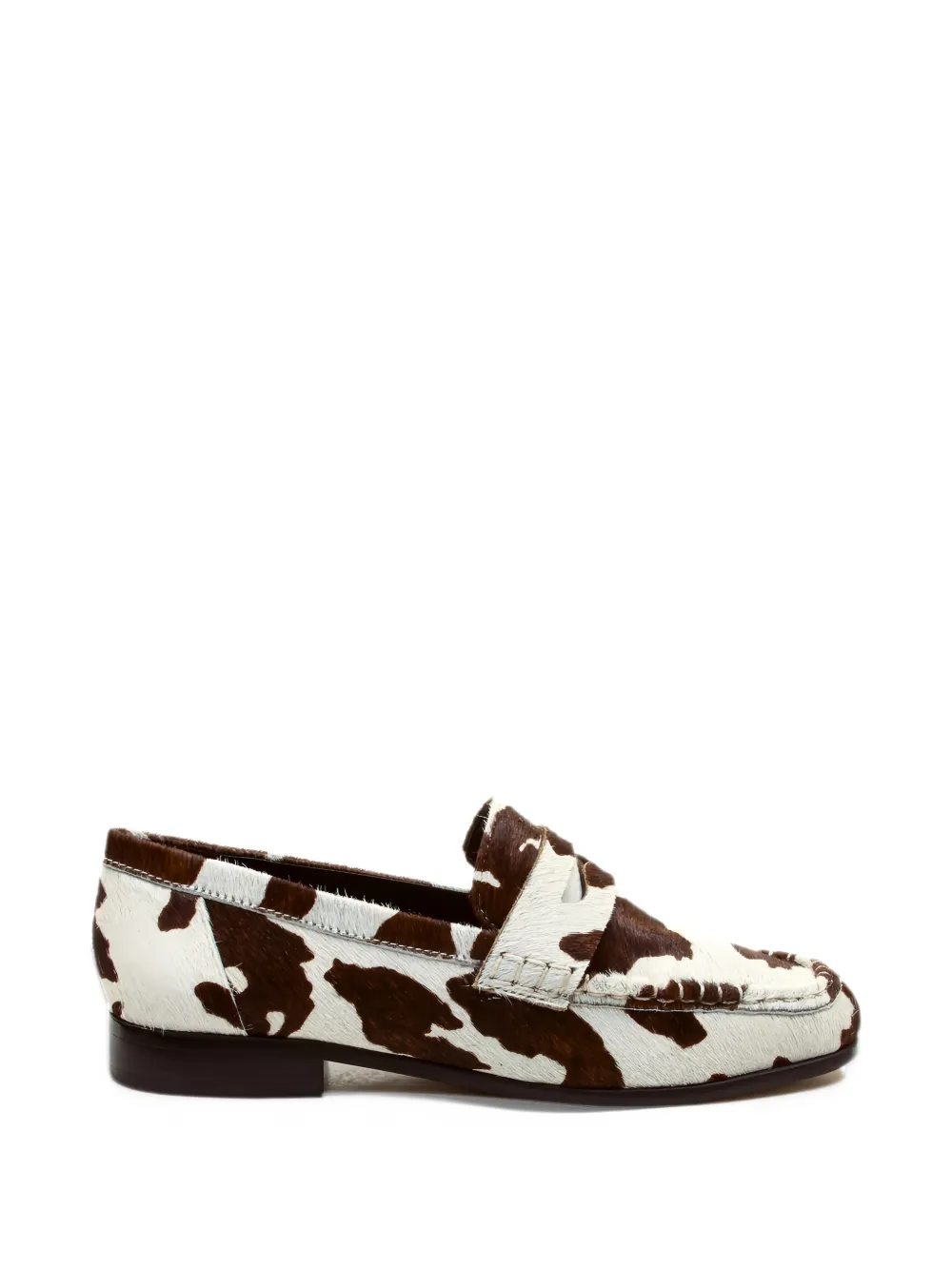CECCONELLO cow-print leather loafers - Bianco