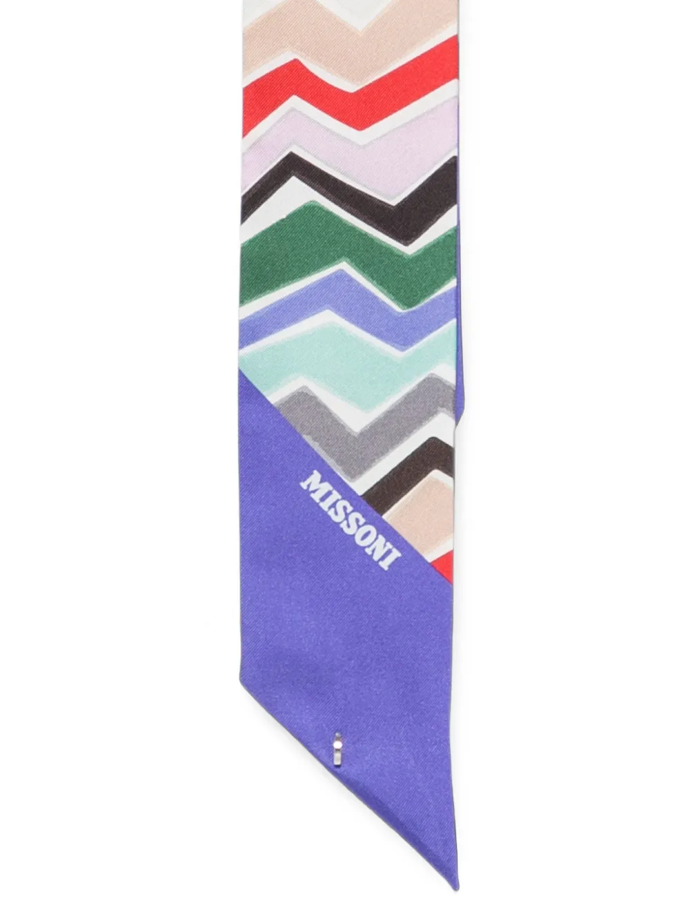 Missoni zigzag-print scarf Paars