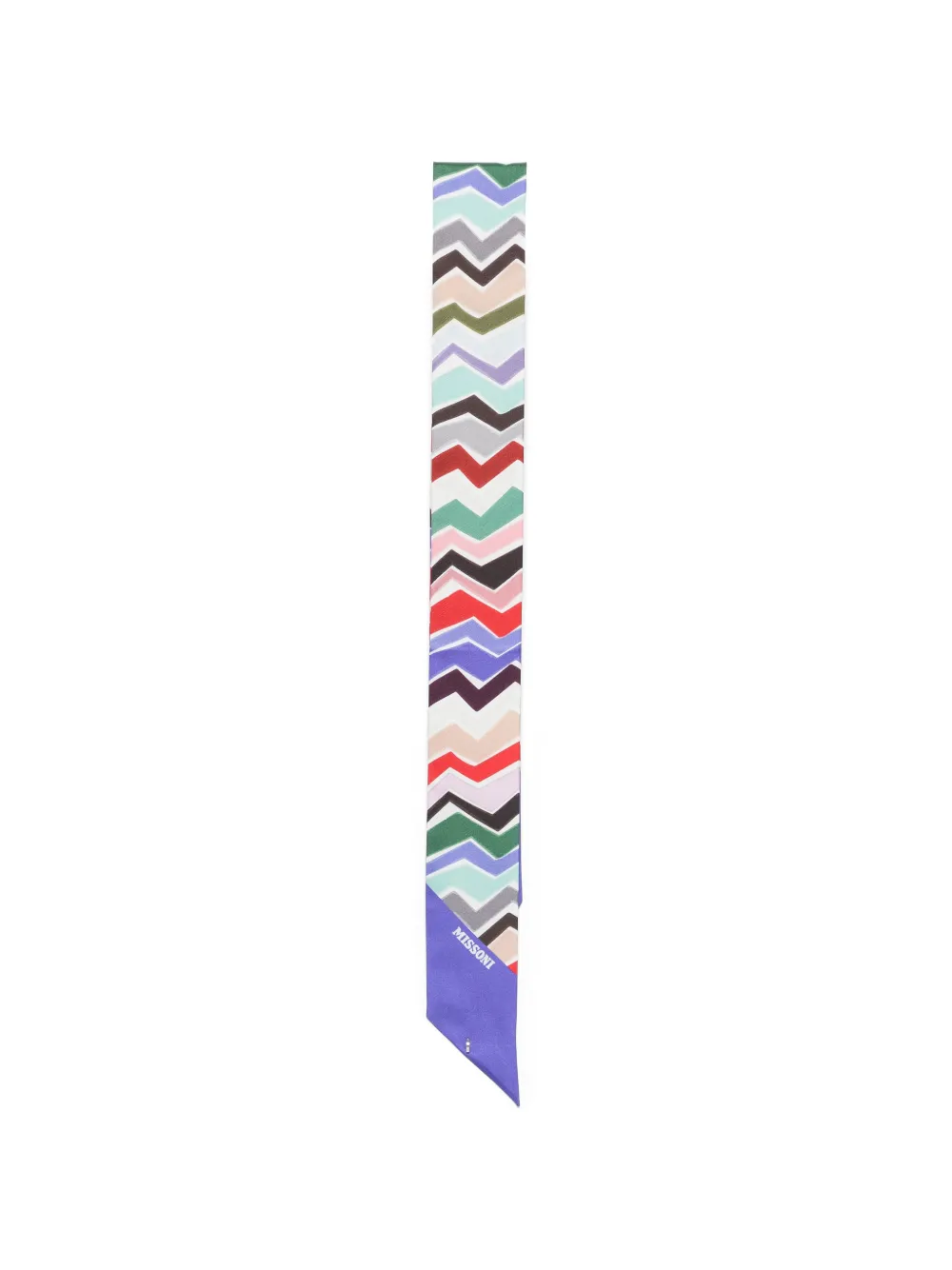 Missoni zigzag-print scarf Paars