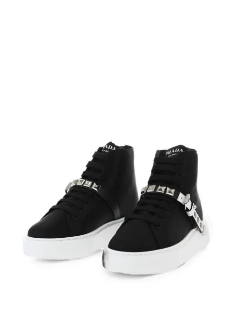 Prada studded high-top sneakers