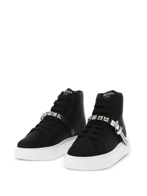 Prada studded high-top sneakers