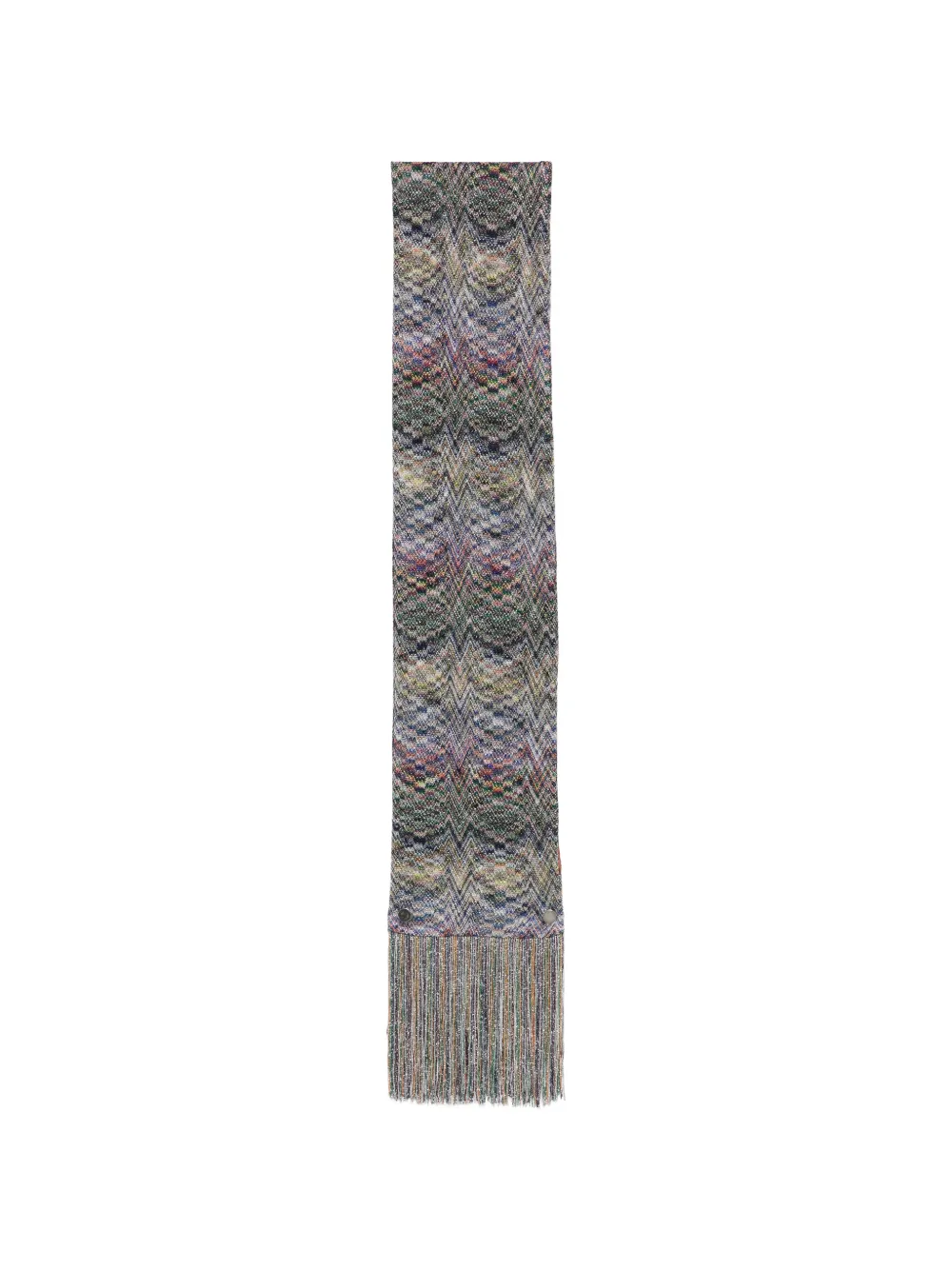 Missoni zigzag fringed scarf - Grigio