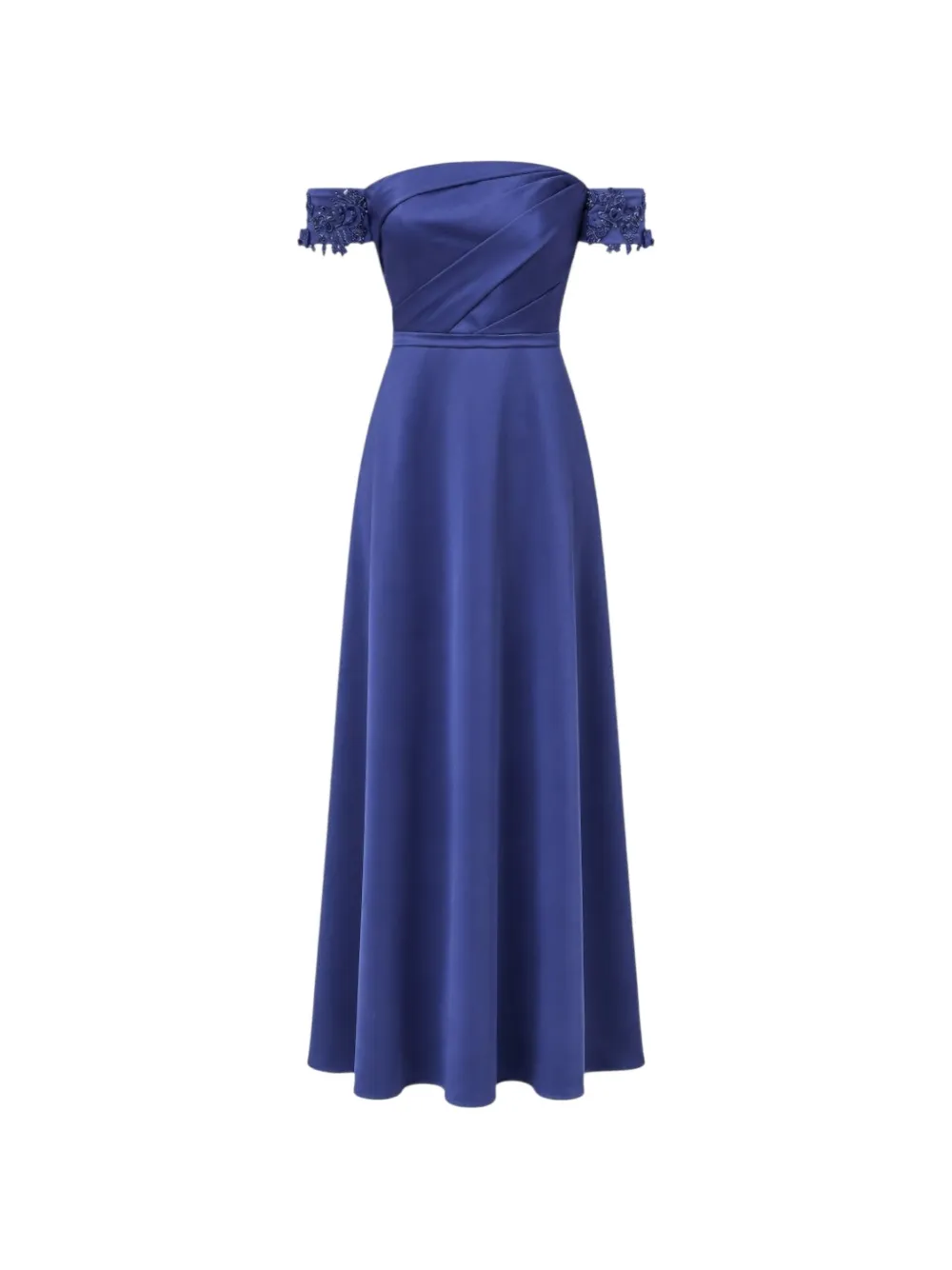 Charo Ruiz Ibiza off-shoulder gown Blauw