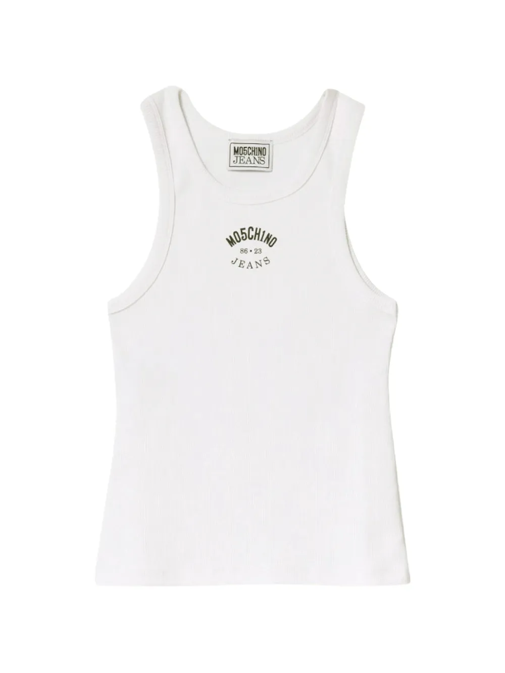 MOSCHINO JEANS Ribgebreide top Wit