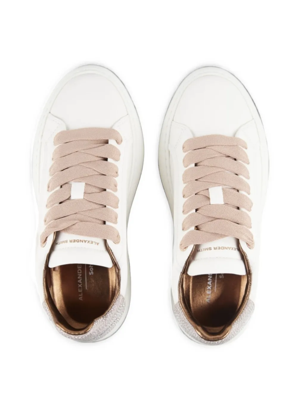Alexander Smith Soho leren sneakers Wit