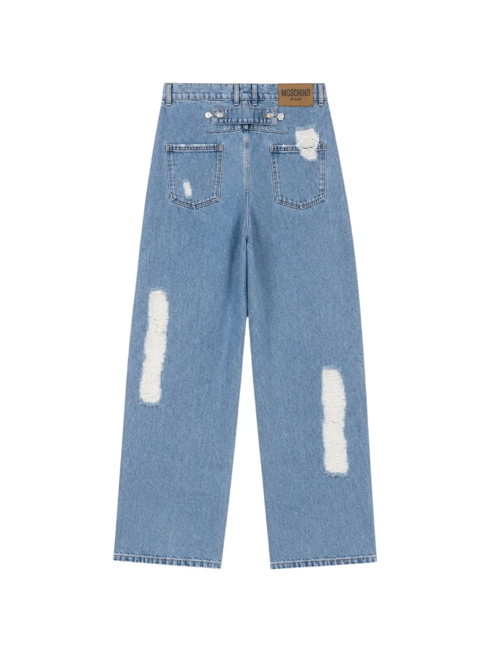 MOSCHINO JEANS Gerafelde jeans Blauw