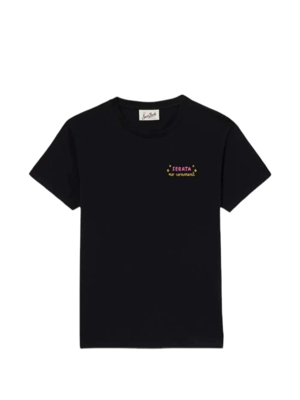 MC2 Saint Barth Kids Emilie Jr katoenen T-shirt met borduurwerk Wit