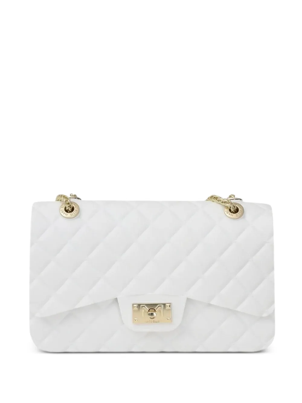 Marc Ellis Borsa tote Flat Falcon M trapuntata - Bianco