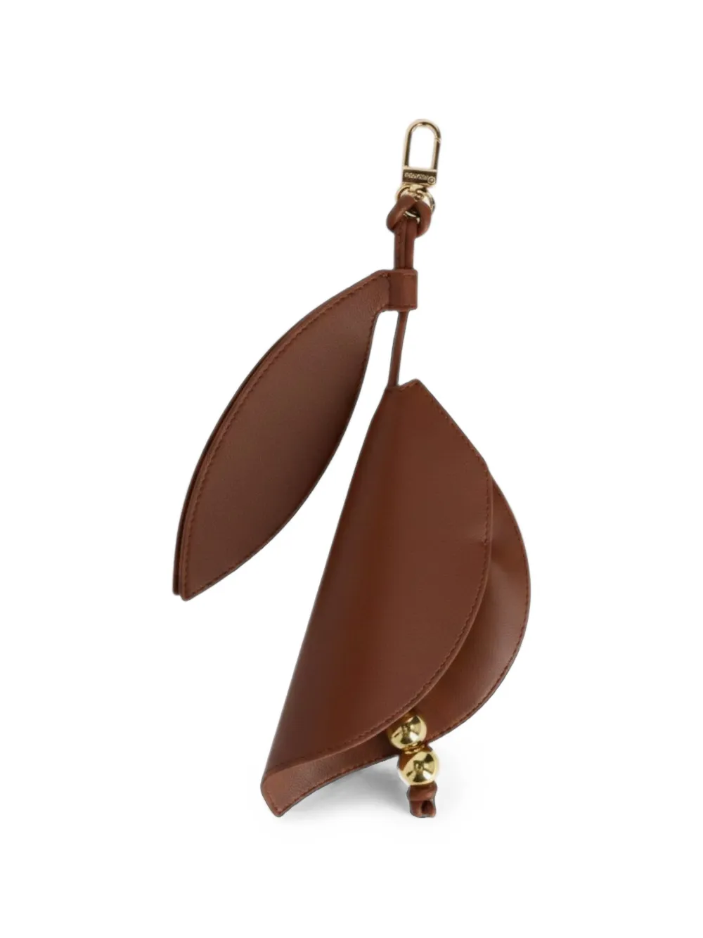 Themoirè Ninfea Blumen-Taschenanhänger - Braun