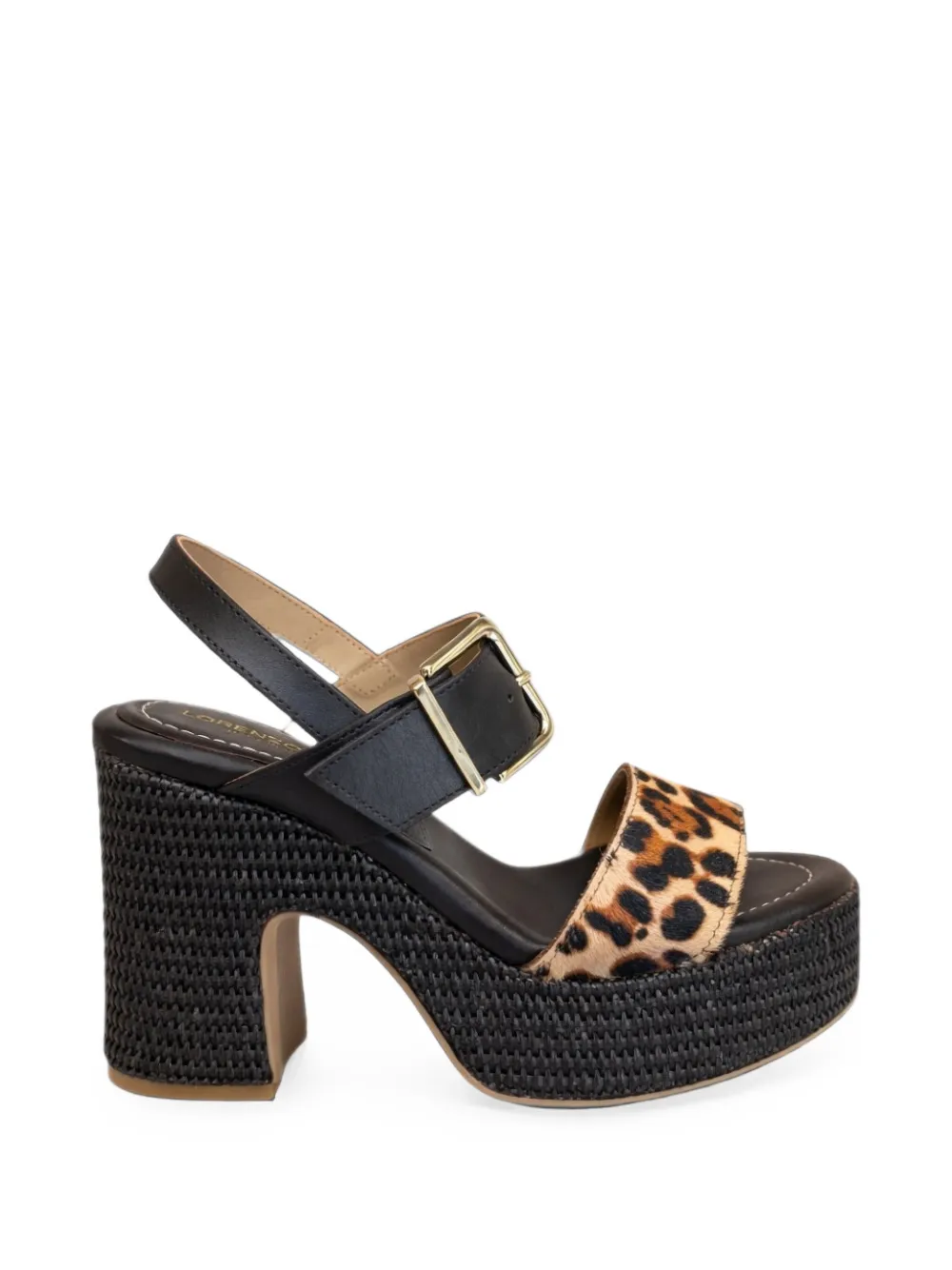 Lorenzo Mari Peonia 8 leopard-print platform sandals Bruin