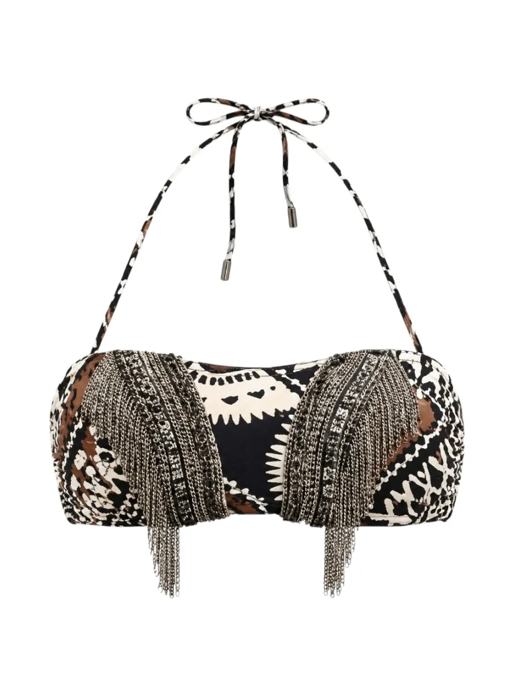 Miss Bikini Top bikini con decorazione - Nero