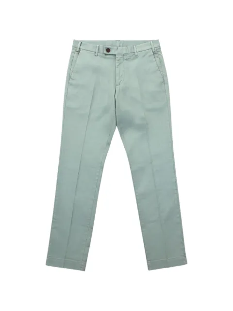 michael coal pressed-crease tailored trousers