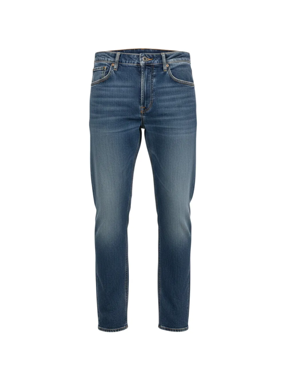 michael coal stone-washed five-pocket jeans - Blu