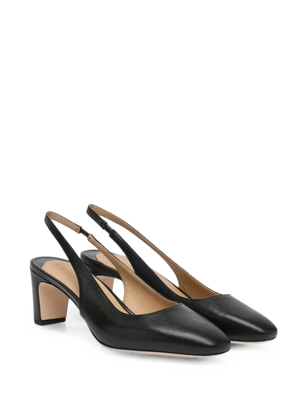 Lauren Ralph Lauren Klaire square-toe slingback pumps Zwart