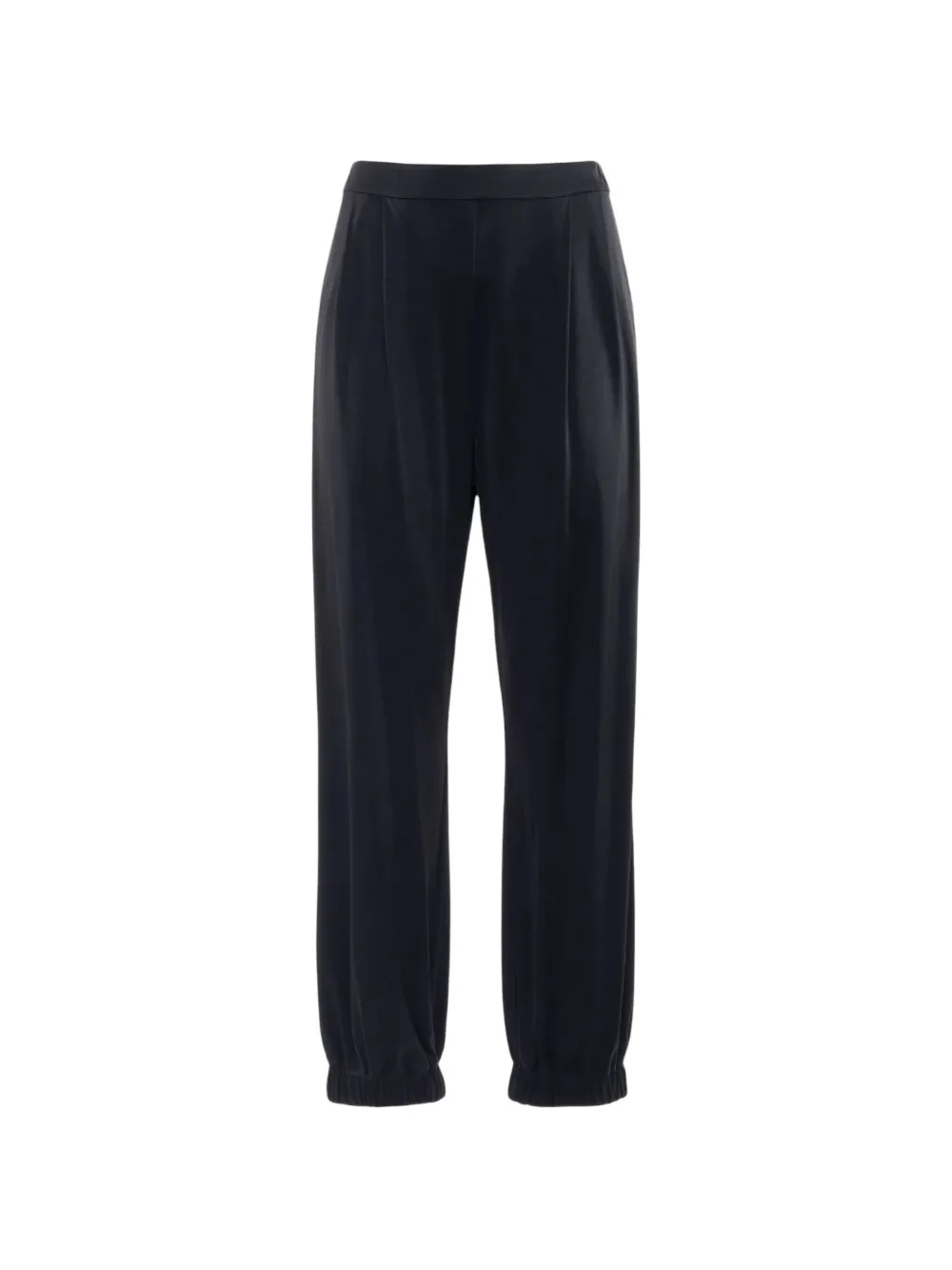 Nenette satin-finish pleated trousers
