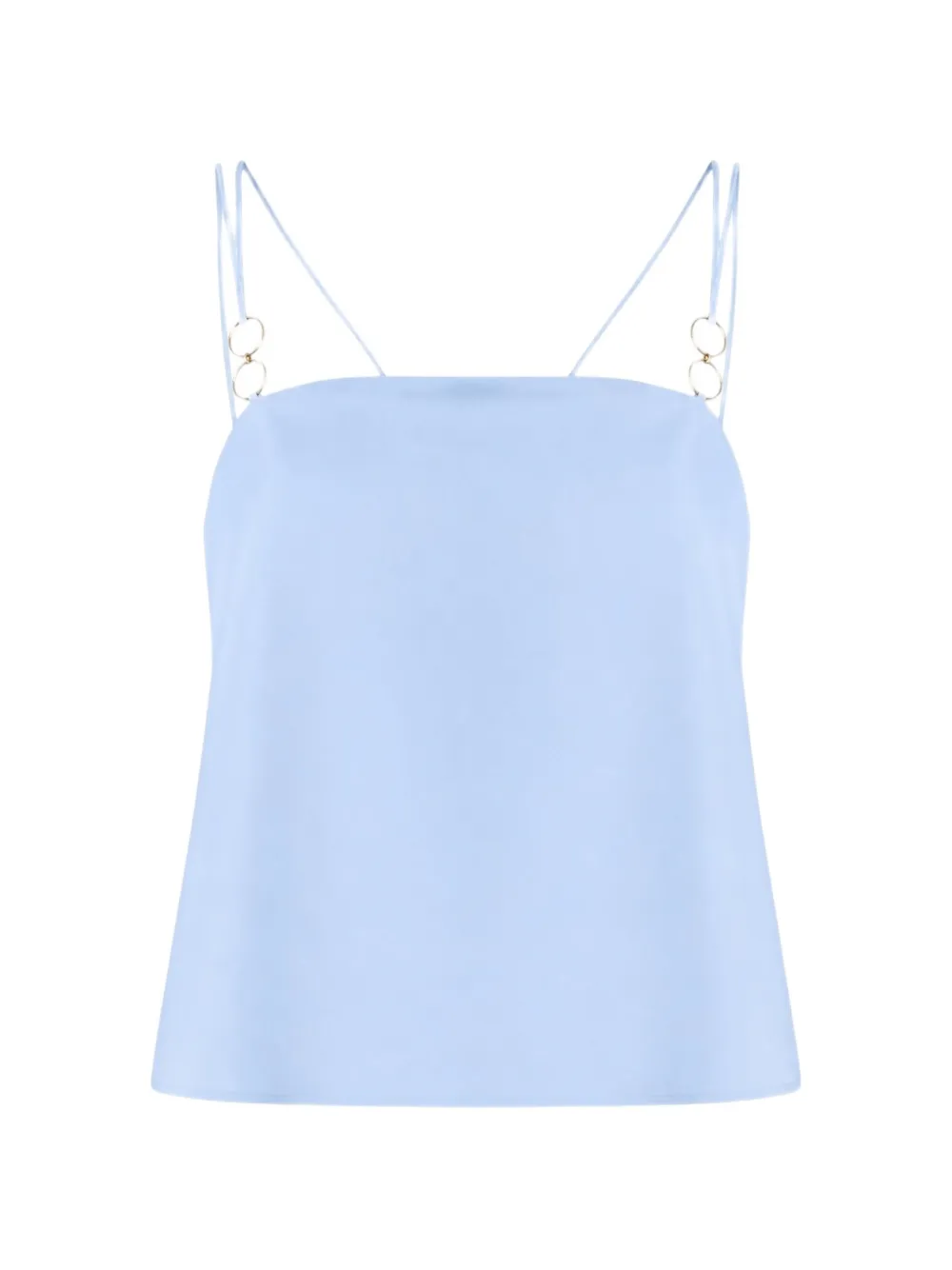 Nenette Flix pleated-back ring-detail top - Blu