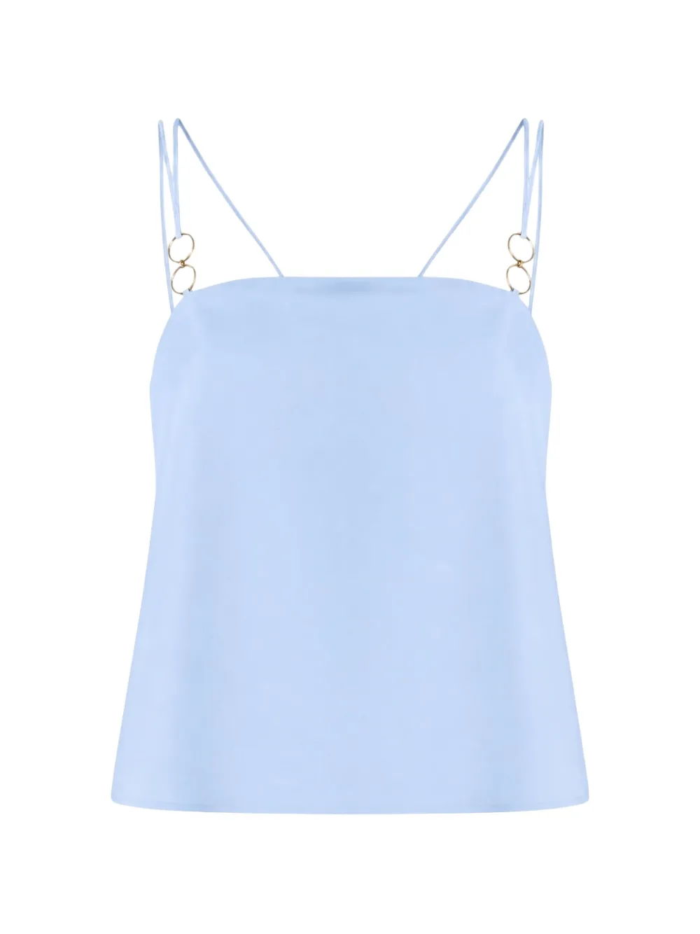 Nenette Flix pleated-back ring-detail top - Blu