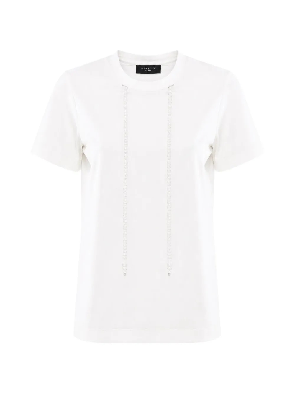 Nenette Fersi crystal-embellished jersey t-shirt