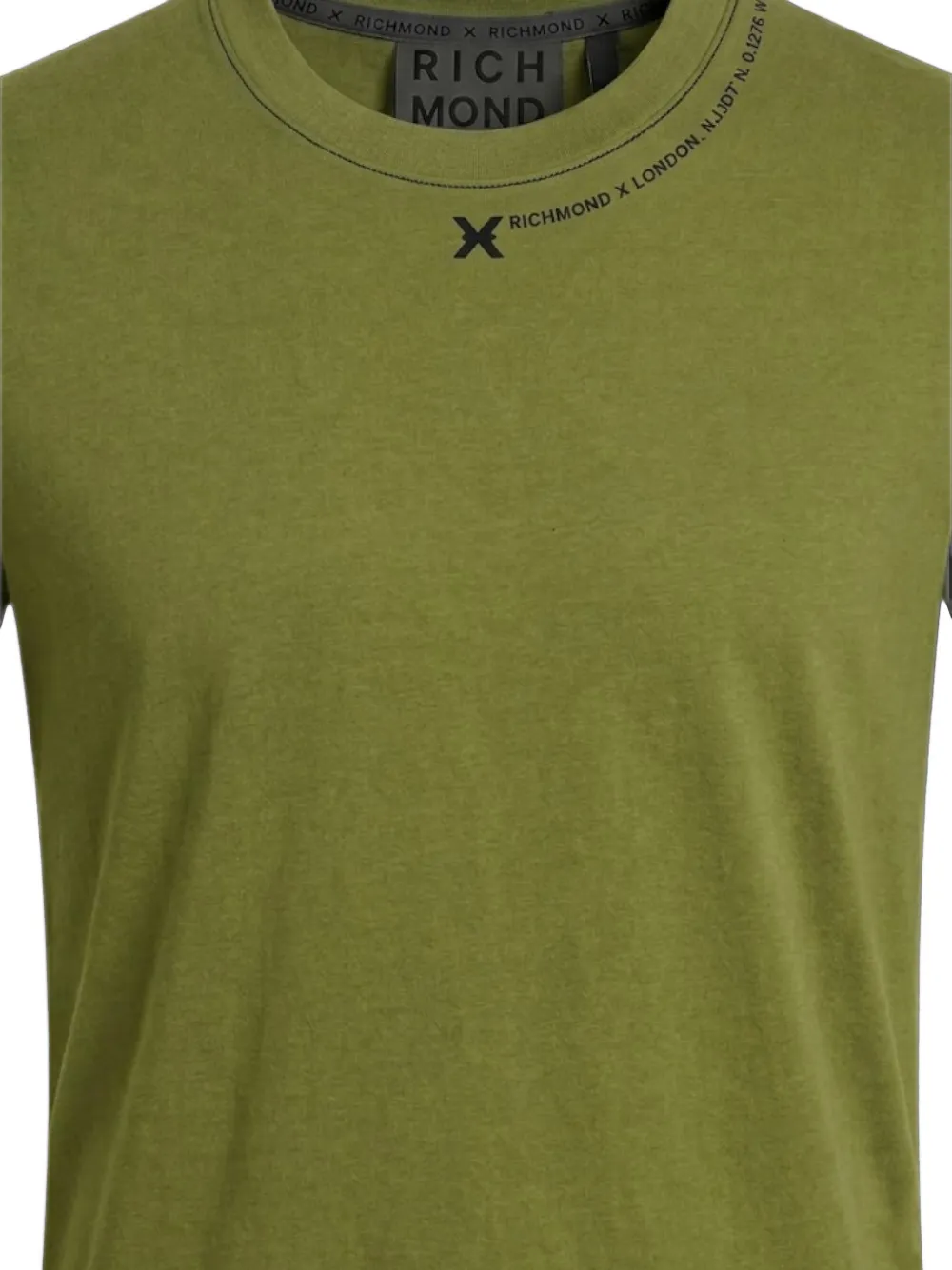John Richmond Katoenen T-shirt met logoprint Groen